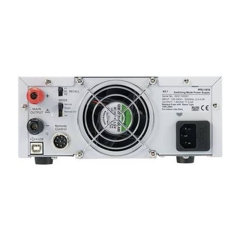 VOLTCRAFT PPS-11810 Alimentatore da laboratorio regolabile 1 - 18 V/DC 0 - 10 A 180 W USB , Remoto Programmabile Num. u (1/2)
