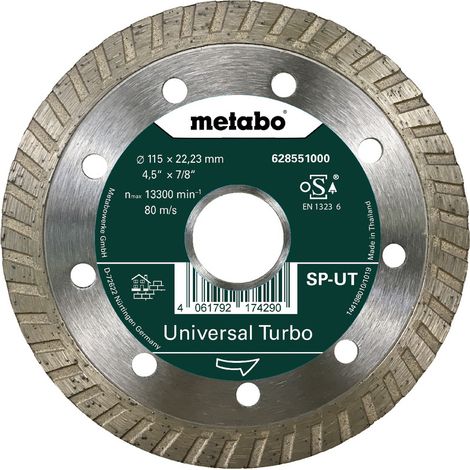 Diamant-Trennscheibe SP - UT 115x22,23 mm - METABO 628551000 (1/3)