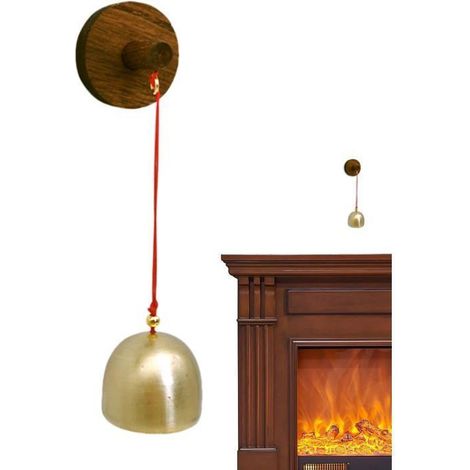 Sonnette de porte avec carillon éolien suspendu, sonnette d'entrée, sonnette à ventouse, modèle en alliage, 3,4 cm (1/4)