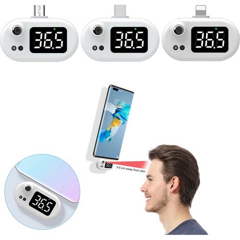 Termometro Digitale Frontale A Infrarossi per Febbre Senza Contatto USB TYPE (1/3)