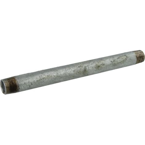 Nipple double galvanisé 3/8'' x 180 mm