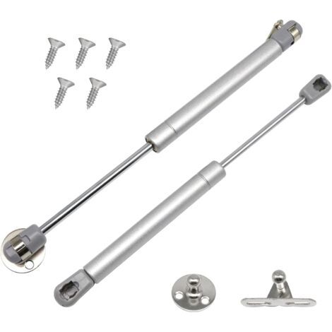 Lot de 2 Verin a Gaz, 60N/6 kg Verin Meuble Ressort Amortisseurs à Gaz, Charnières à Fermeture Douce, Verin Hydraulique Verin Placard pour Armoires Cuisine(2, 60N) (1/5)