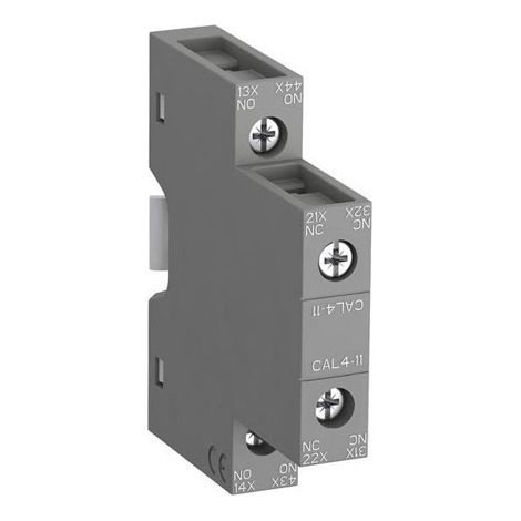 Contact auxiliaire ABB 2 contacts 1 N/F + 1 N/O latérale CAL4-11 ( Prix pour 1 ) (1/2)