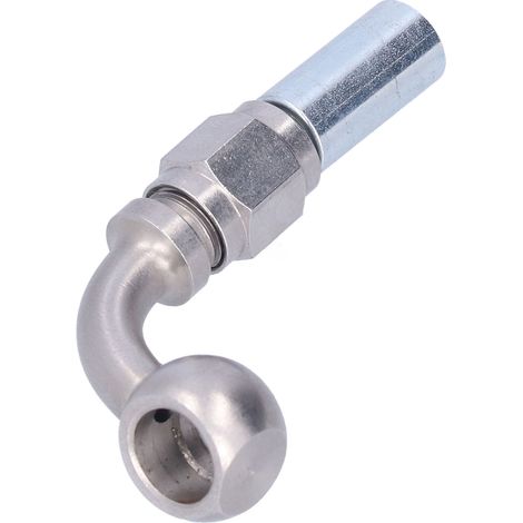 4 raccords banjo M10 en acier inoxydable à 75° pour durites de frein de moto (compatibles Ducati). (1/5)