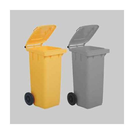 Bidone per la raccolta differenziata 120 lt - colore verde