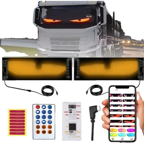 Lampe d'ambiance LED pour voitures, taille 36 cm, adhésive sans fil, effets d'éclairage dynamiques (1/5)