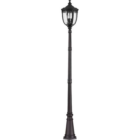 Elstead English Bridle - Grand lampadaire extérieur à 3 ampoules noir IP44, E14 (1/5)