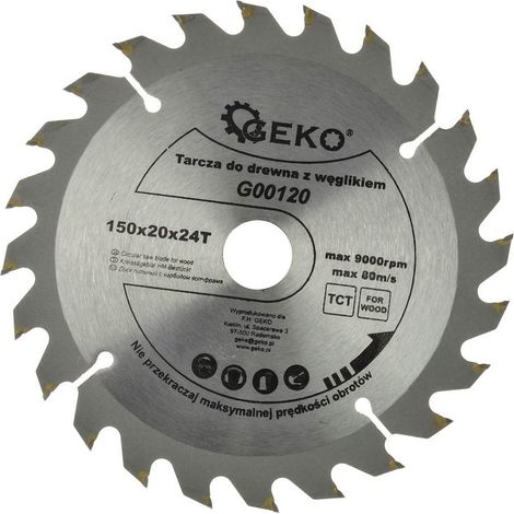 Hoja de sierra para madera 150x20x24T(100)