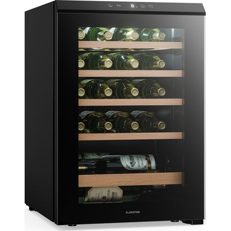 Klarstein Bevora - Frigorifero per vini a libera installazione 4 ripiani 62 litri 20 bottiglie 43 cm (1/5)