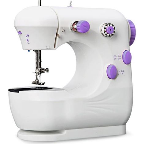 Mini-tragbare Multifunktions-Nähmaschine für Kleidung und Stoffe, elektrische Nähmaschine (1/5)