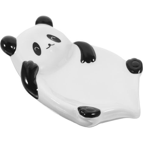 Ceramic Soap Dish Adorable Panda Design for Public Restrooms