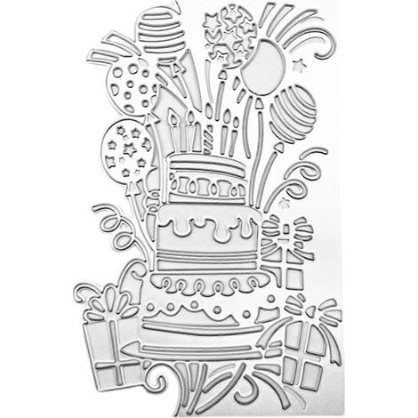Stanzformen für Kuchenkarten, Metall, Scrapbooking, DIY-Album, Stempel, Papierkarte für handgemachte Grußkarten, Prägedekoration, Bastelprojekte