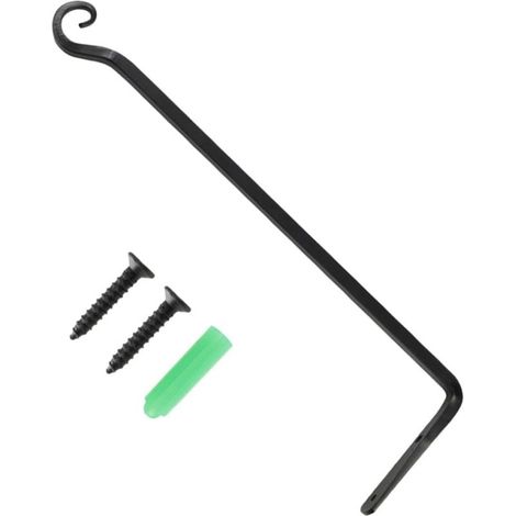 Support Mural Plante Crochet Suspendu pour Pot de Fleur Jardinière et Panier Suspendu Balcon et Jardin Intérieur Extérieur (1/5)
