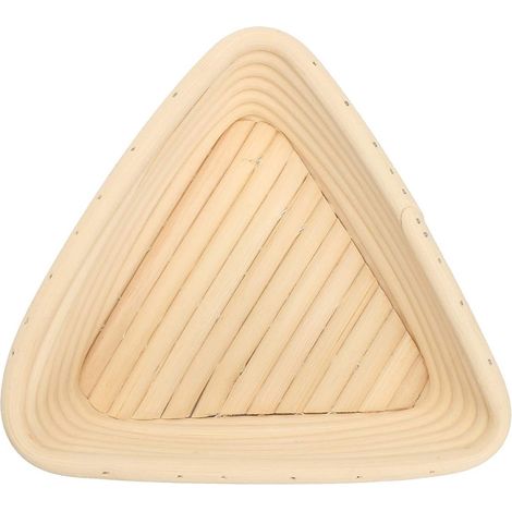 Paniers triangulaires de fermentation pour pain avec doublure, bol en rotin fait main (1/5)