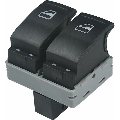 Interrupteur de lève-vitre, Bouton de Commutateur de Fenêtre électrique 7E0959855A pour Muvan T5 T6 2005-2009 côté conducteur