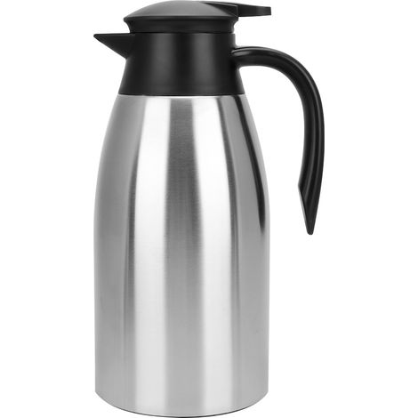 1 Gourde isotherme 2L acier inoxydable pompe pression extérieur maison café thé eau (1/5)