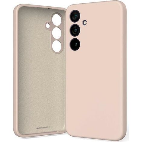 Custodia per Samsung Galaxy S24 Plus Mercury in silicone rosa sabbia
