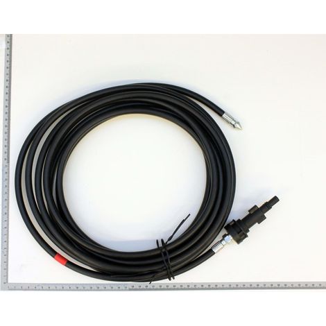 Récupérateur de tuyaux d'évacuation 6m – Accessoire pour nettoyeur haute pression – Compatible avec Scheppach hce1500, hce1600, hce2200, hce2400, hce2500, hce2600, hce3000
