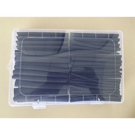 Kit de gaines thermorétractables extra longues de 90 mm, rapport de rétraction 3:1, doublées d'adhésif, 180 pièces, 7 tailles, pour l'isolation électrique et les connecteurs de fils, conception conviv