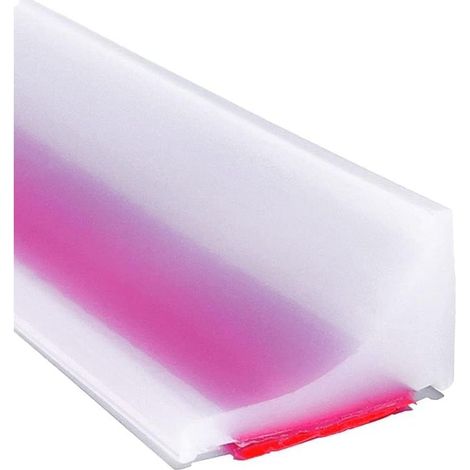 Système de barrière et de rétention de douche transparent de 2 m, en silicone, seuil de douche anti-débordement, barrage d'eau auto-adhésif en caoutchouc, joint de porte étanche pour sol de salle de b (1/5)