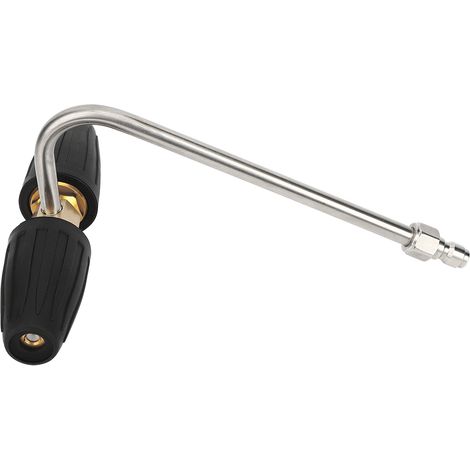 Buse pivotante double, raccord rapide 1/4 pouce, nettoyage de tranchées pratique, 4 000 PSI (1/5)