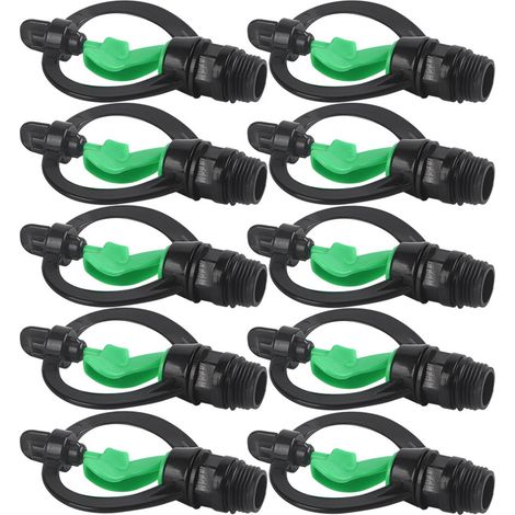Lot de 10 arroseurs en plastique G1/2 po en forme de papillons et de pluie pour l'irrigation agricole (1/5)