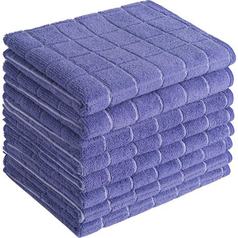 Strofinaccio da cucina - Set di asciugamani - Microfibra - 30x30 cm - A quadri - Asciugamani a quadri - Asciugamani per hotel - Strofinaccio - Set di strofinaccio da cucina e strofinaccio (1/5)