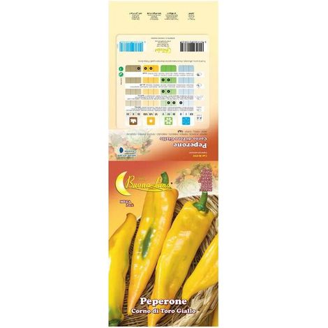 10 x SEMI ORTO PEPERONE CORNO GIALLO