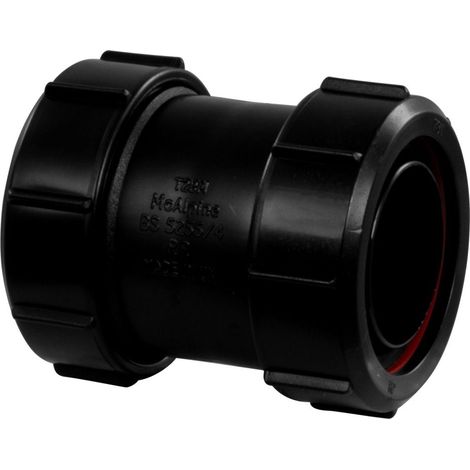 McAlpine Black Multifit Straight Connector 1.50" T28M-BL (1/3)