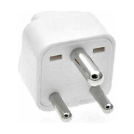 Type M travel adapter for South Africa and India – 3 pin secure plug – Compact 36x36x46mm – Durable ABS material (1/5)