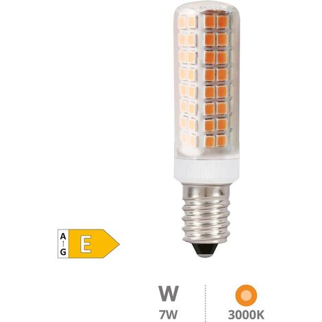 Ampoule LED tubulaire 7W E14 3000K