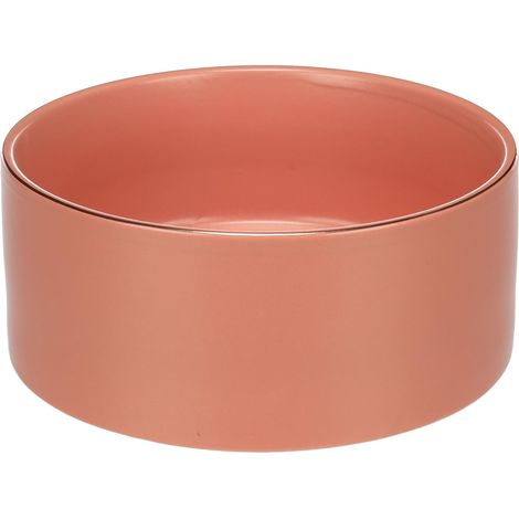 Gamelle pour la Nourriture et l'eau Rosé – 1200ml – pour Chien ou Chat  en céramique émaillée – Résistante, Stable et Facile à Nettoyer (1/5)