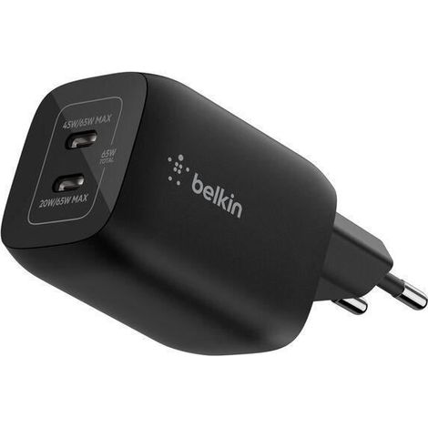 Belkin ENA007KQBK cargador de dispositivo móvil Auriculares, Portátil, Consola de juegos portátil, Smartphone Negro Corriente alterna Carga rápida Interior (1/5)