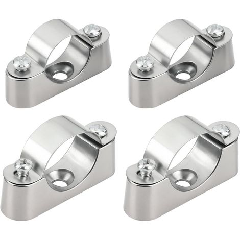 40 x Pipe Brackets, Saddle Clamp, Wall Map for Fixing Pipelines and Wires, Installation of Electrical Pipelines (20 mm 25 mm) (1/5)