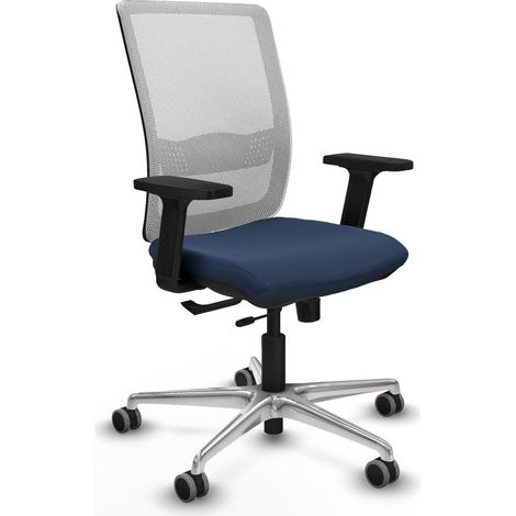 Sedia ergonomica piqueras y crespo Haches pelle sintetica blu marina (1/2)