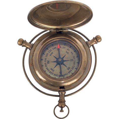 Signes Grimalt Marinefigur Dekoration  9x9x2cm Gold Nautical Compass 24659