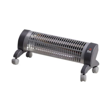 ESTUFA FM 2302R 2 BARRAS CUARZO, 600/1200W. DE PIE, RUEDAS PIVOTANTES (1/2)