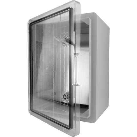 Scatola di distribuzione elettrica 300x400x220 mm IP65 IK10 con sportello trasparente (1/5)