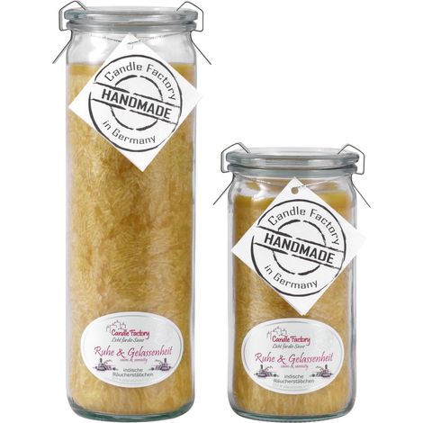 Candle Factory Kerzen-Set Ruhe & Gelassenheit Big + Mini Jumbo Duftkerze Dekokerze (1/5)
