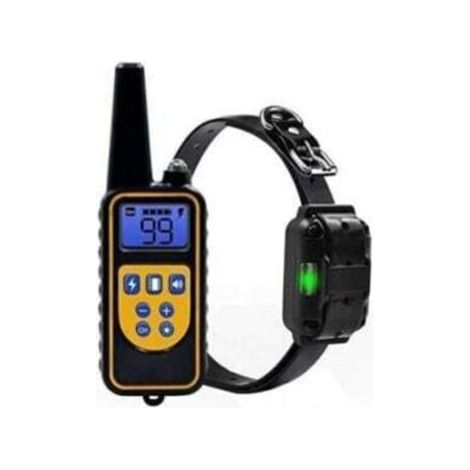 Collier de dressage pour chien collier de dressage Anti-aboiement 800 m avec télécommande rechargeable et IPX7 entièrement étanche (1/4)