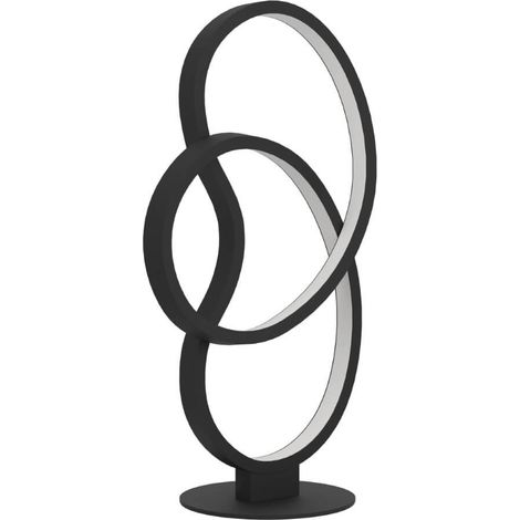 Lampe de table LED noire Gianella  - 900951