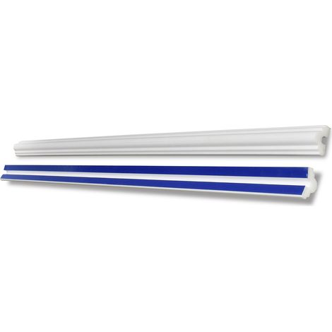 DECOSA Cimaise autocollante SKFP25 - polystyrène extra dur - blanc - 25 mm - long. 1,5 m - 10 pces (=15 m)
