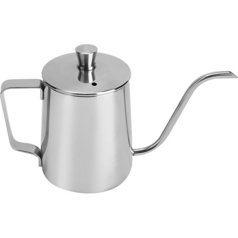 Cafetière à filtre manuelle en acier inoxydable de 350 ml avec long bec verseur, cafetière domestique (1/5)