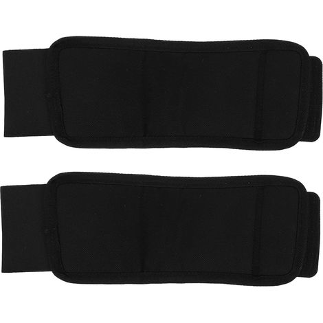 Guêtres de Protection Accessoire D'équitation en Tissu Oxford 2pcs pour Chevaux Noir Respirant et Absorbant Chocs pour Sabots et Jambes (1/5)
