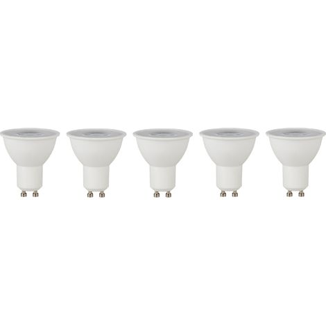 ampoule à led - gu10 - 5w - 2700k - 38d - 370 lm - lot de 5 - bailey 144920