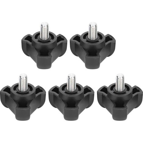 5pcs écrous à main M6‑10mm tête triangulaire poignée de serrage vis moletée (1/5)
