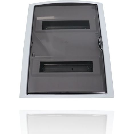 SOLERA 5250PF - Centralino da arredo da Incasso con Portello - bianco - (14x2) 28M (alternativa Gewiss GW40223tb) (1/2)