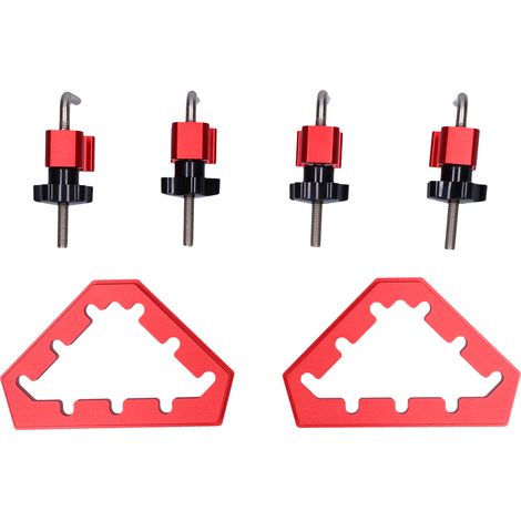 Sets rechtwinklige Vorrichtungen für die Holzbearbeitung 45° 90° Positionierwinkel aus Aluminiumlegierung, metrisch 0–12 cm (1/5)