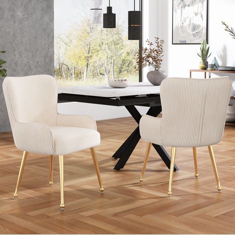 Set 2 sedie in velluto con braccioli OKMYHOME (1/5)