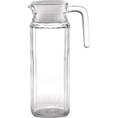 Pichet rainuré en verre 1 L Olympia - Boite de 6 (1/5)